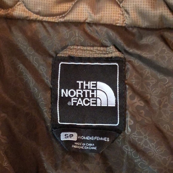 North Face Puffer Jacket; Brown; Size S/P - Picture 3 of 4